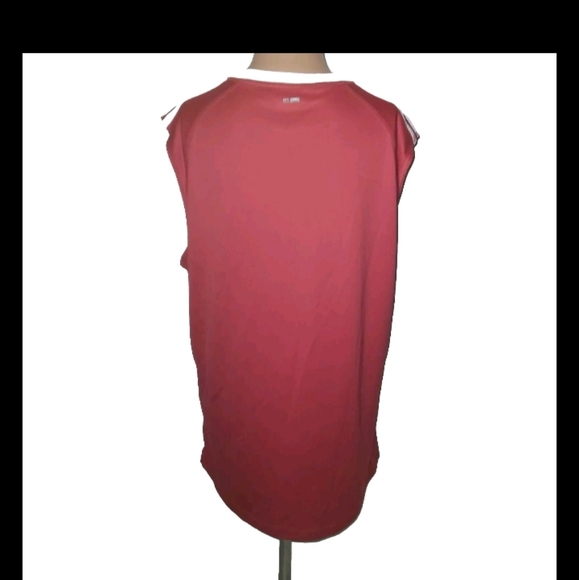 Womens Vintage Adidas Red Vneck Athletic Top Large - Picture 3 of 5